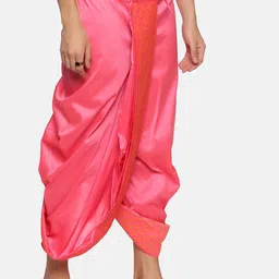 Sethukrishna Men Peach Solid Dhoti image 2
