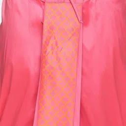 Sethukrishna Men Peach Printed Dhoti image 5