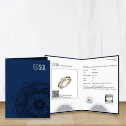 KUBERBOX 18KT Gold Amelia Unique Diamond-Studded Pendant- 1.01 gm image 2