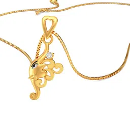 Joyalukkas Girls 22KT Gemstone Pendant Gold-1.6gm-picture-11