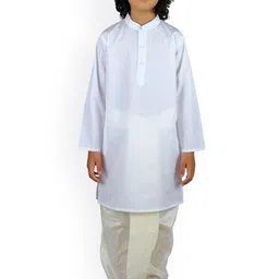 Sethukrishna Boys Mandarin Collar Kurta with Dhoti Pants image 1