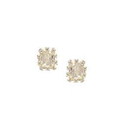 PRIVIU Gold-Plated American Diamond-Studded Jewellery Set image 3