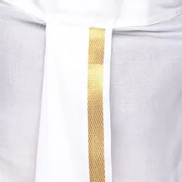 Sethukrishna Mandarin Collar Geometric Self Design Zari Kurta with Dhoti Pants image 3