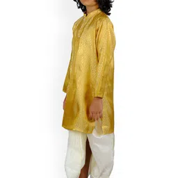 Sethukrishna Boys Ethnic Motifs Kurta with Dhoti Pants image 5