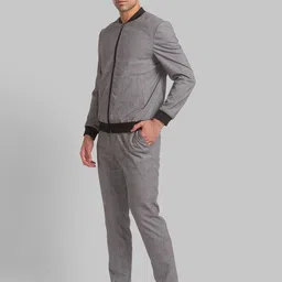 park avenue Men Suit Checkered Suit image 3