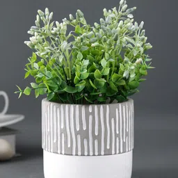 TAYHAA White Textured Indoor Planter-picture-11
