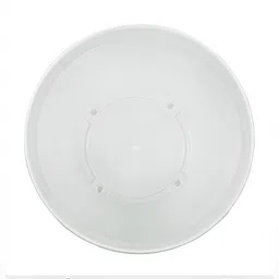 Kuber Industries White & Green 3 Pcs Flower Pot Planters With Tray image 2