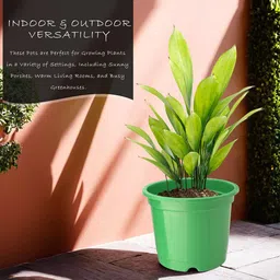 Kuber Industries 4 Pcs Green & Blue Lightweight Planters image 4