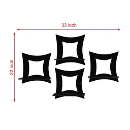 RANDOM Black Set of 4 Wall Hanging Plant Holders image 5