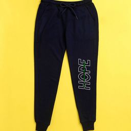 NUSYL Unisex Kids Navy Blue Printed Joggers-picture-47