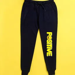 NUSYL Kids Navy Blue Printed Jogger-picture-18