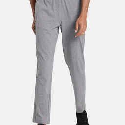 Puma Men Grey Solid Cotton Slim-Fit Track Pants-image-23