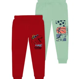 BAESD Boys Pack Of 2 Typography Printed Joggers-picture-34
