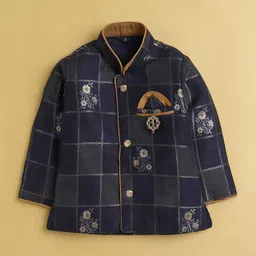 Jeetethnics Boys Floral Woven Design Kurta With Dhoti Pants image 5