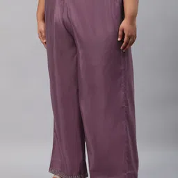 W Women Plus Size Pink aw-22 Trousers image 2