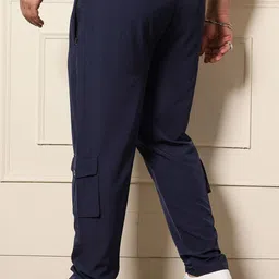 bigbanana Men Plus Size Mid Rise Dry Fit Track Pants image 4