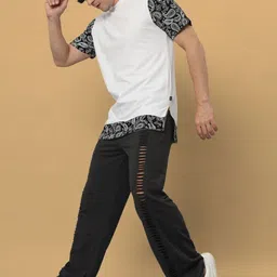 WEARDUDS Men Pure Cotton Relaxed Fit Track Pants image 2