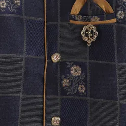 Jeetethnics Boys Floral Woven Design Kurta With Dhoti Pants image 3