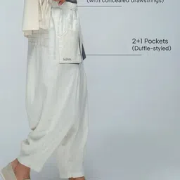 KSHM Pure Cotton Mid Rise Work Play Track Pants image 4