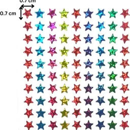 waaome ® (1600/PCS)Glittering Sparkling Star Stickers(Multicolour) For Kids( A676) image 3