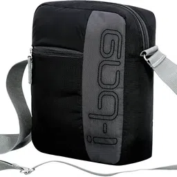 i-bags Black Men Sling Bag - Medium IB-SB-BLCK-5071 image 2
