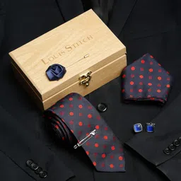 LOUIS STITCH Silk Tie & Cufflink image 2