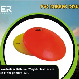 lyger Discus Throw 600gms , Disc Throw , Black Rubber Discuss Sponge Discus Throw Disc image 3