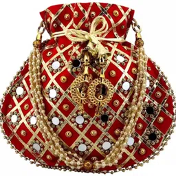 accessorizeme Women Red Potli-picture-19