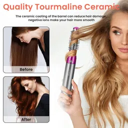 Dizosonic 5-in-1 Hair Styler: Professional Hot Air Tool for Fast, Easy Straightening, Curling, Drying & Volumizing Salon Quality Styles Hair Straightener image 5