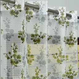 banavy 214 cm (7 ft) Tissue, Net Room Darkening Door Curtain (Pack Of 2)-picture-19