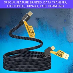 NANDGHER 4-in-1 Cable 1 m 4-in-1 Multi-Port Fast Charging, Data Sync Cable for Lightning, Type-C, USBS176-image-82