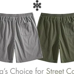 sti Pack of 2 Solid Men Multicolor Regular Shorts image 3