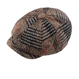 The Tie Hub Boys Self Design Woollen Bakerboy Flat Cap image 2