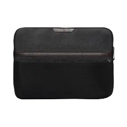 Carriall Urbane Fabric, Polyester Laptop Sleeve for 15 Inch Laptop (Water Resistant, Black/Grey)-picture-18