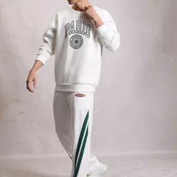 highlander Men Striped White Track Pants image 3