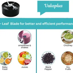vakeplus Complete Kitchen Machine| SS Blades 500 W Juicer Mixer Grinder image 4
