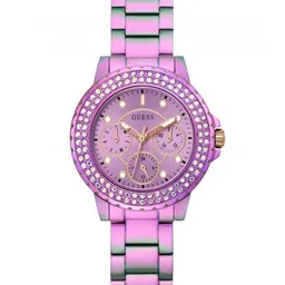 GUESS Women Embellished Dial & Stainless Steel Analogue Chronograph Watch GW0410L4 image 2