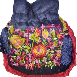 atheenaaris Women Blue Potli image 2