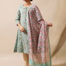 W The Folksong Collection Printed Dupatta-picture-38