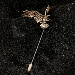 COSA NOSTRAA Men Metallic-Toned Vivacious Phoenix lapel pin-picture-43