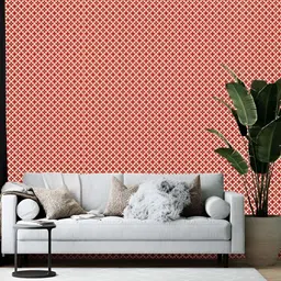 Wallpics Red & White Printed Wallpaper-image-63