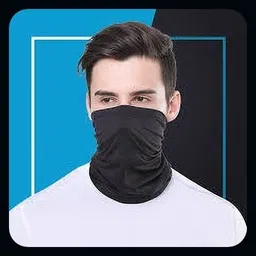 Black Bike Face Mask for Men & Women-image-43