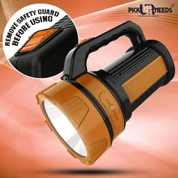 pick ur needs Dual Mode Chargeable Long Range Search Torch Light With 2 Tube Emergency Torch image 4