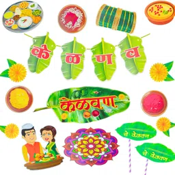 party decorz Marathi Language Kelvan Decoration Family Photo Booth Party Props Set Of 16 Pcs Photo Booth Board image 5