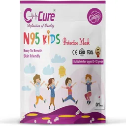 c-cure N95 Mask For Kids, For 3 to 12 Yrs Children (Pack of 05) CN95KFM-05 Washable, Reusable image 3
