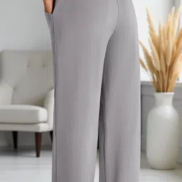 moshe Women Solid Grey Track Pants image 2