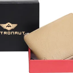 metronaut Men & Women Casual, Evening/Party, Formal, Travel, Trendy Beige Artificial Leather Wallet image 5
