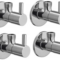 floyd Angle Cock Square with Wall Flange/ Angular Stop Cock Wash Basin Tap Angle Valve for Bathroom Geyser Tap|4PC Angle Cock Faucet image 1