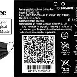 TokTon Mobile Battery For JIO JioFi JMR 815 / 1040 / FI 6 3000mAh | Free Pollution Mask For Men Women Kids-picture-38