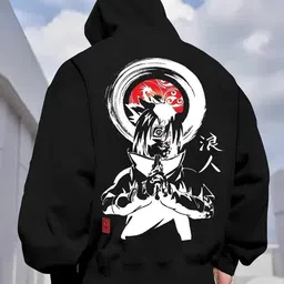 jump cuts Men Full Sleeve Printed Hooded Sweatshirt image 1